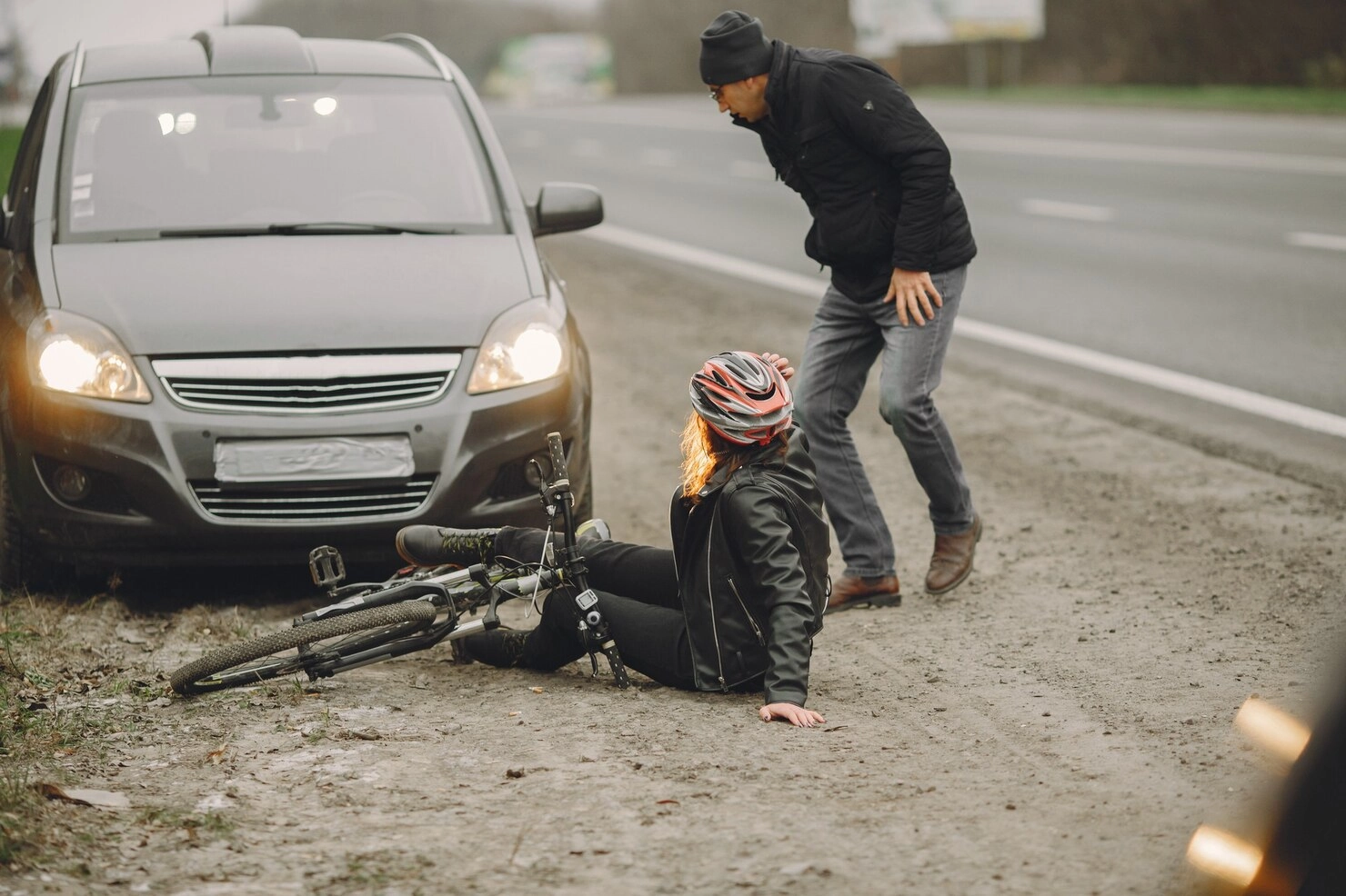 woman-crashed-into-car